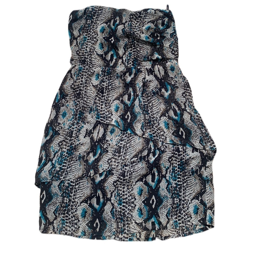 Dynamite Snakeskin Print Mini Skirt – Size Small - Size 3